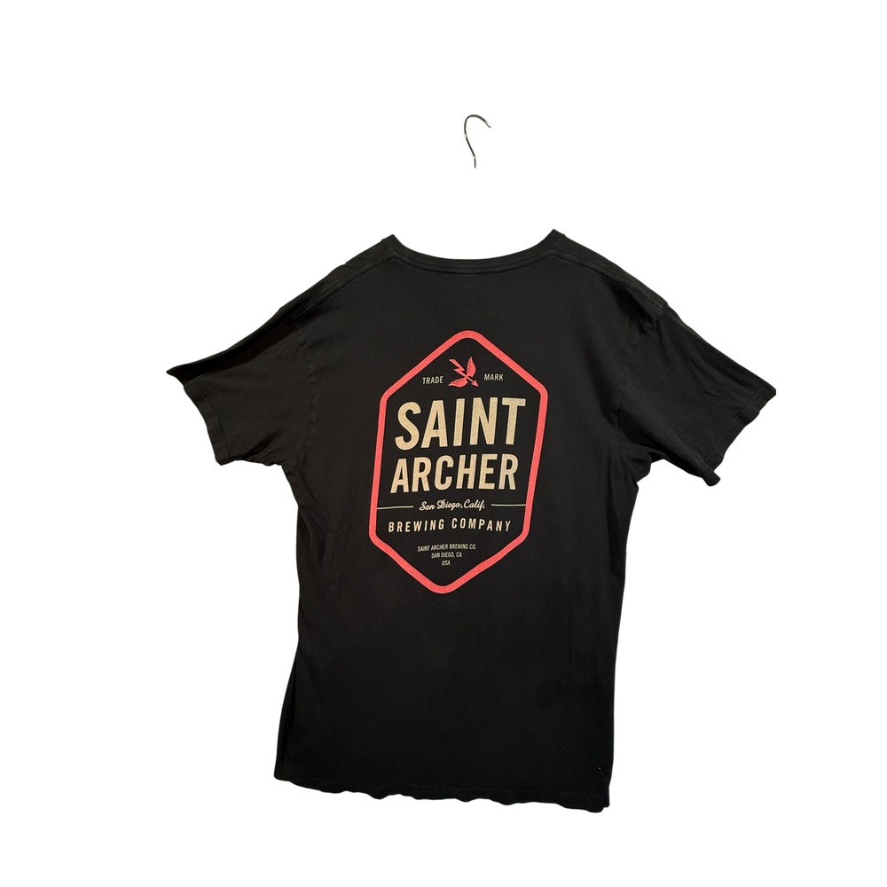 Saint Archer Brewing Co T-Shirt L Black Graphic Tee San Diego Craft Beer SoCal - Picture 13 of 13